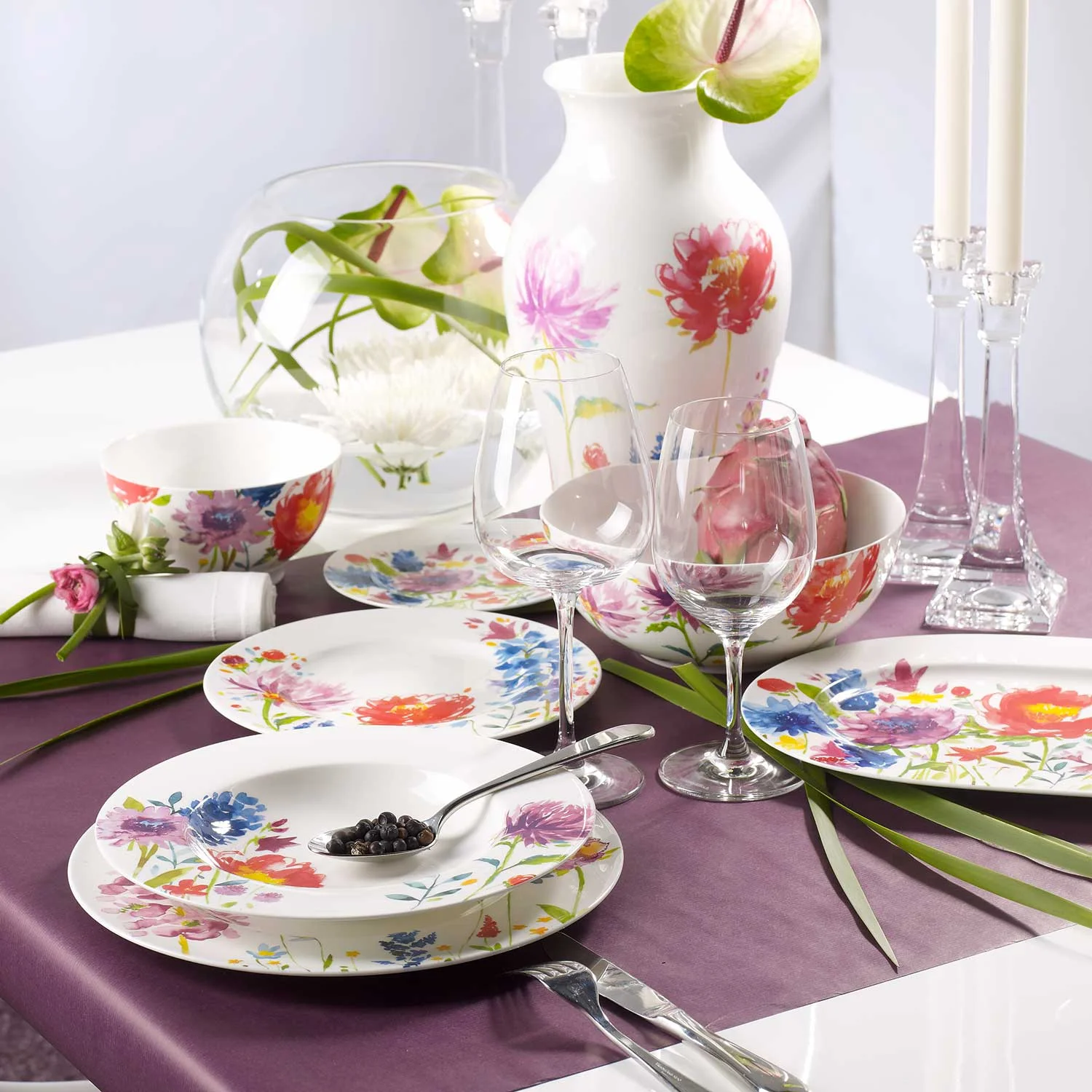 Colourful spring villeroy boch. Villeroy Boch Anmut коллекция. Тюльпаны Villeroy Boch. Villeroy Boch Anmut подставочная тарелка. Villeroy & Boch Blossom.