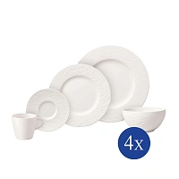 Manufacture rock blanc Набор посуды на 4 персоны, 20 предметов